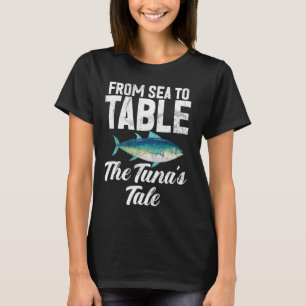 T-shirt De la mer à la table L'histoire du thon Tunau2019
