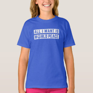 T-shirt de la paix mondiale