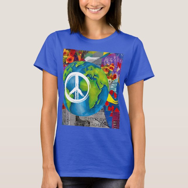 T-shirt de la paix mondiale (Devant)
