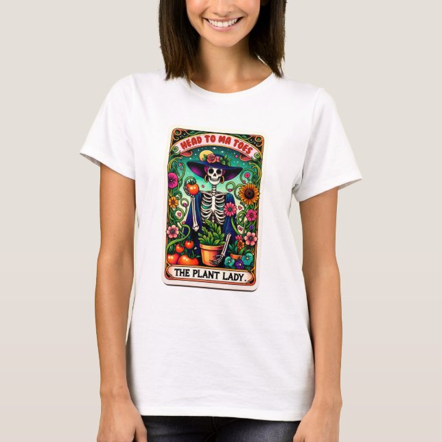 T-shirt de la Plante Lady Funny Tarot Card (Devant)