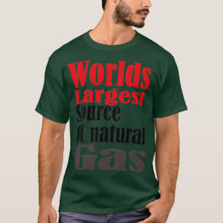 T-shirt de la plus grande source de gaz naturel