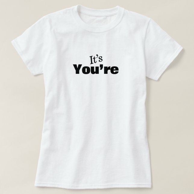 T-shirt de la police de grammaire (Design devant)