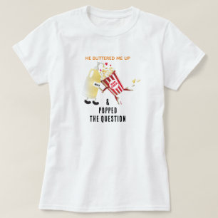 T-shirt de la proposition de mariage au pop-corn