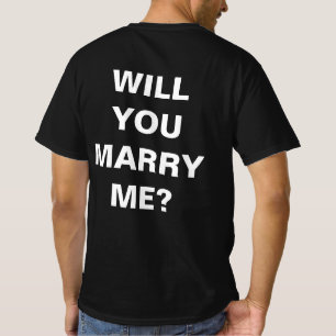 T-shirt de la proposition de mariage. M'épouseras-