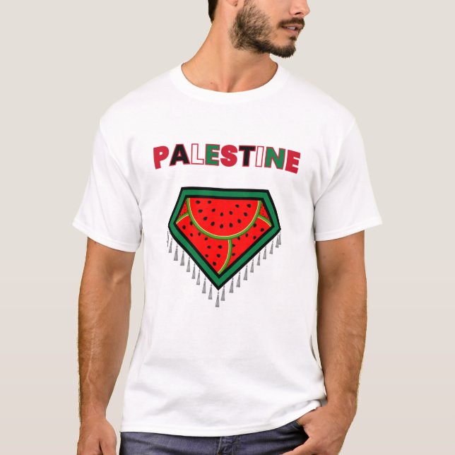 T-shirt de la protestation de la Palestine libre - (Devant)