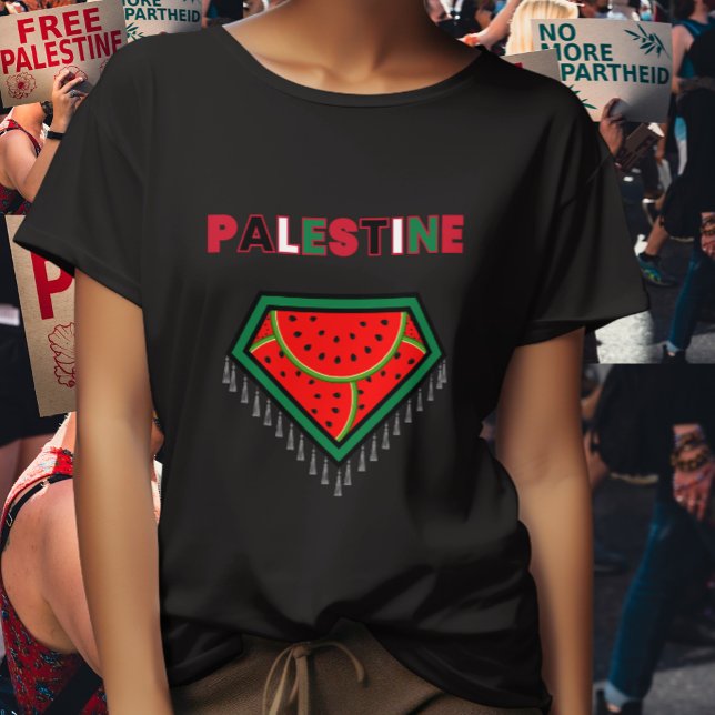 T-shirt de la protestation de la Palestine libre - (Watermelon Palestine design for Pro Palestine Protesters March, say no to Genocide On Gaza.)