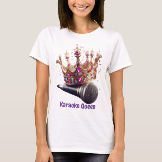 T-shirt de la reine Karaoké et du microphone