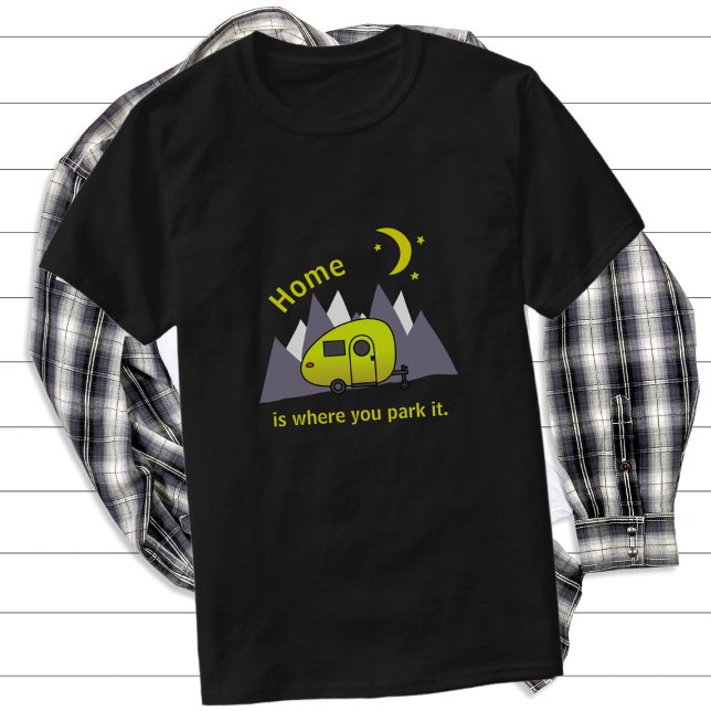 T-shirt de la remorque de camping-car jaune (Créateur téléchargé)
