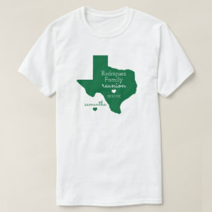 T-shirt de la Réunion familiale de l'État vert d
