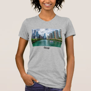 T-shirt de la rivière Chicago et de la tour Trump