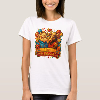 T-shirt de la Saint-Valentin pour un couple de vac