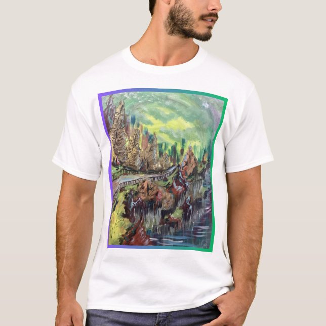 T-shirt de la scène côté falaise (Devant)
