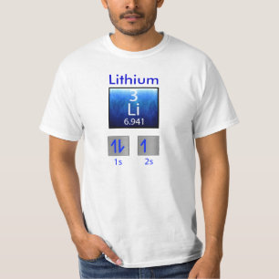 T-shirt de la Science : Lithium