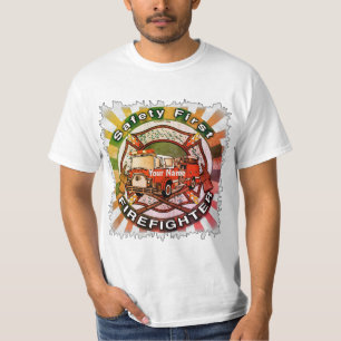 T-shirt de la sécurité du premier pompier
