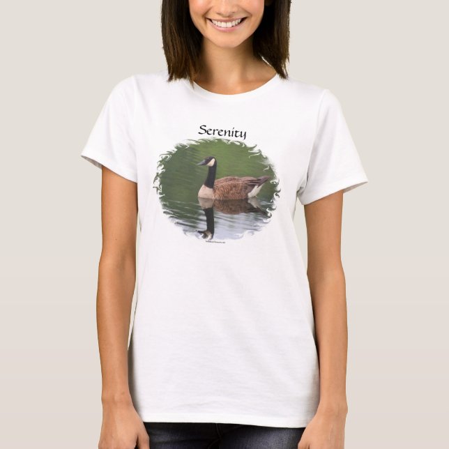 T-shirt de la Serenity Photo de la nature de l'oie (Devant)