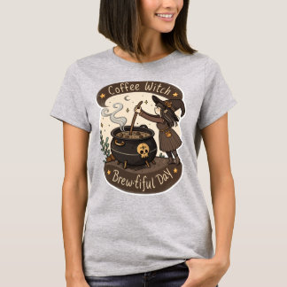 T-shirt de la sorcière de café enchantée