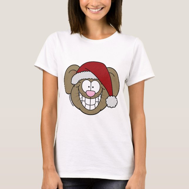 T-shirt de la souris père Noël (Devant)