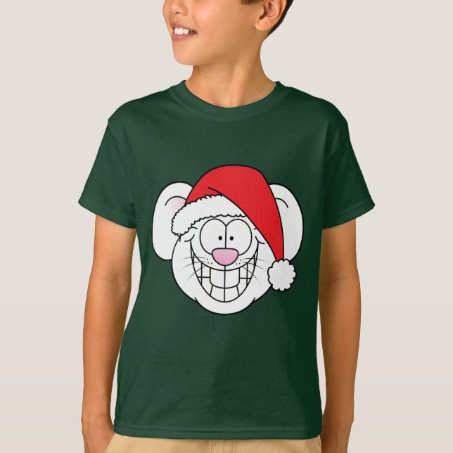 T-shirt de la souris père Noël (Devant)