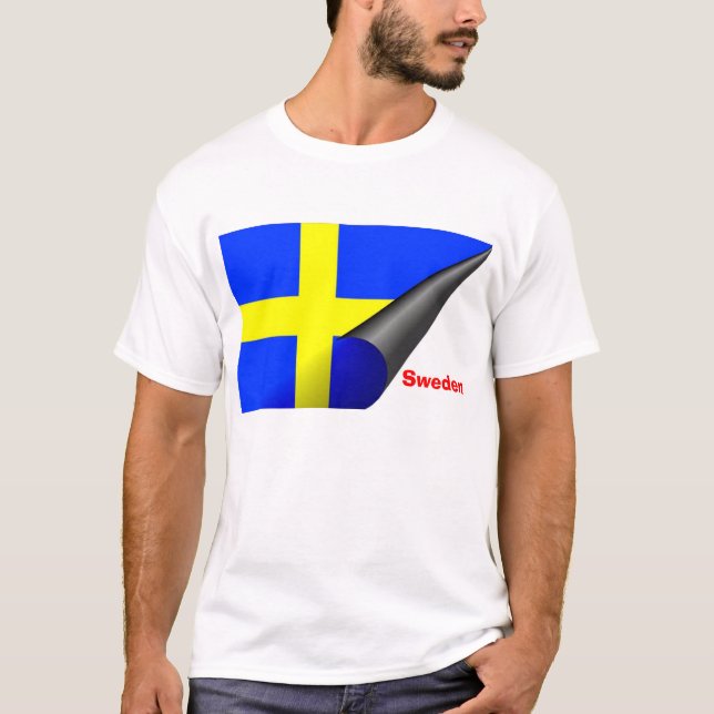 T-shirt de la Suède (drapeau suédois) (Devant)