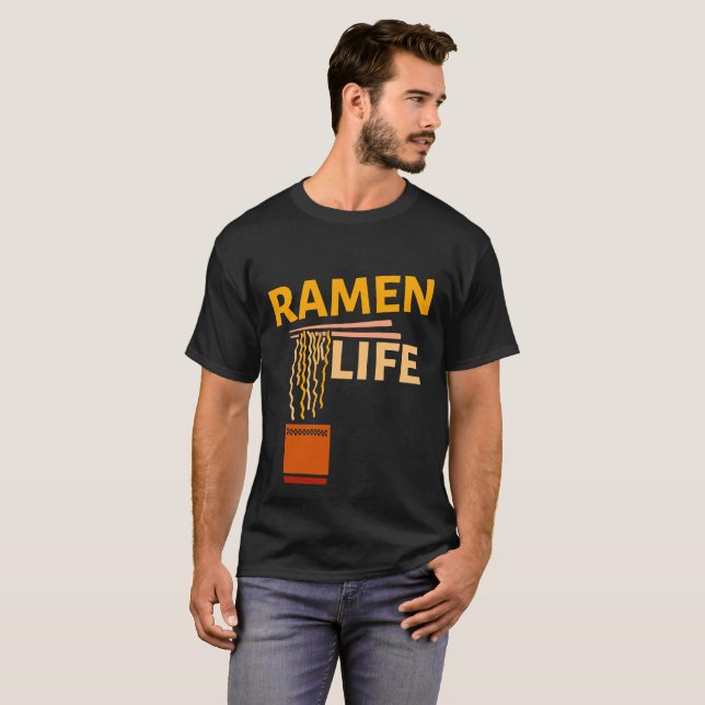 T-shirt de la vie de Ramen, chemises japonaises de (Devant entier)