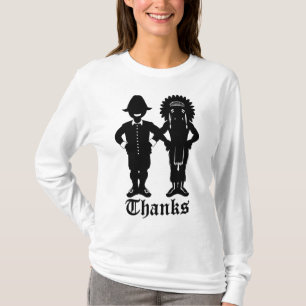 T-shirt de l'Action de grâce féminin Chemise de Fê