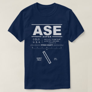 T-shirt de l'Aéroport du comté d'Aspen Pitkin