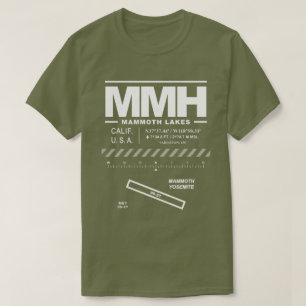 T-shirt de l'aéroport Mammoth Yosemite MMH