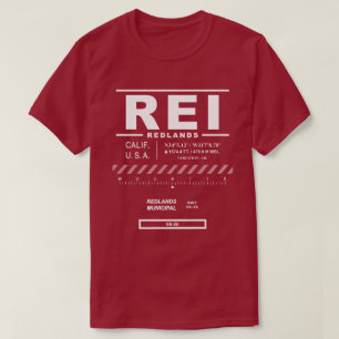 T-shirt de l'aéroport REI de Redlands