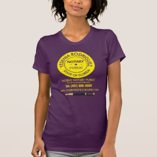 T-shirt de l'agent de signature de prêt public de