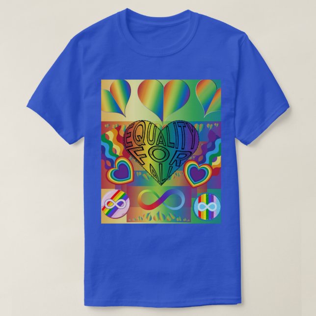 T-shirt de l'amour de fierté (Design devant)
