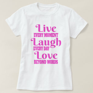 T-shirt de l'amour de rire en direct