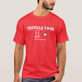 T-shirt de lancer de testicule