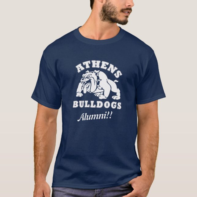 T-shirt de l'ancien élève des Bulldogs d'Athènes (Devant)
