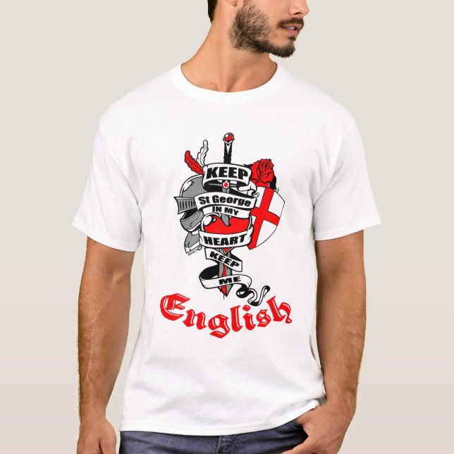 T-SHIRT DE L'ANGLETERRE ST GEORGE (Devant)