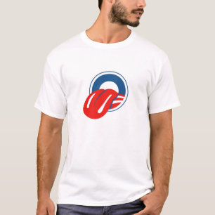 T-shirt de langue d'Obama