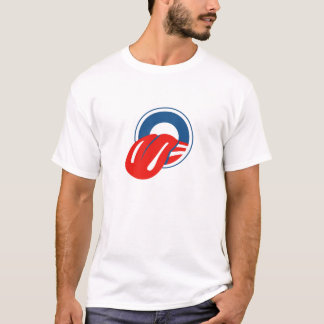 T-shirt de langue d'Obama