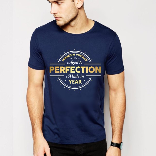 T-shirt de l'année de naissance à la perfection (Créateur téléchargé)