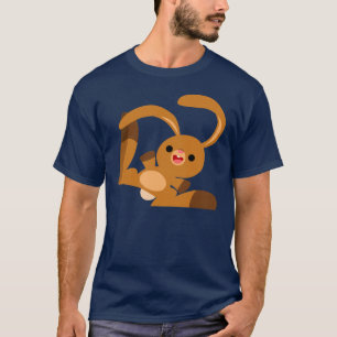 T-shirt de lapin de jolies danses
