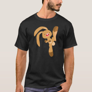 T-shirt de lapin en kickjumping mignon