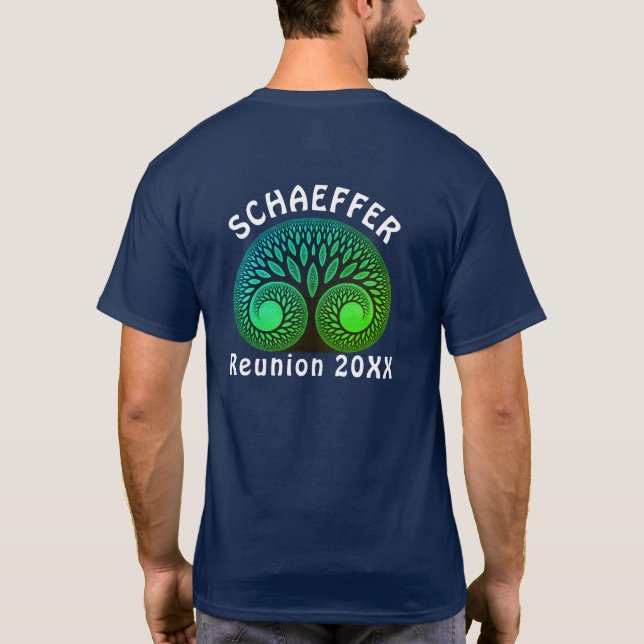 T-shirt de l'arbre généalogique de la vie (Dos)
