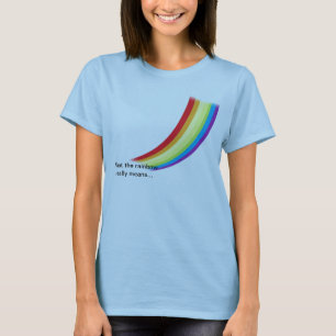 T-shirt de l'arc-en-ciel W/Scripture