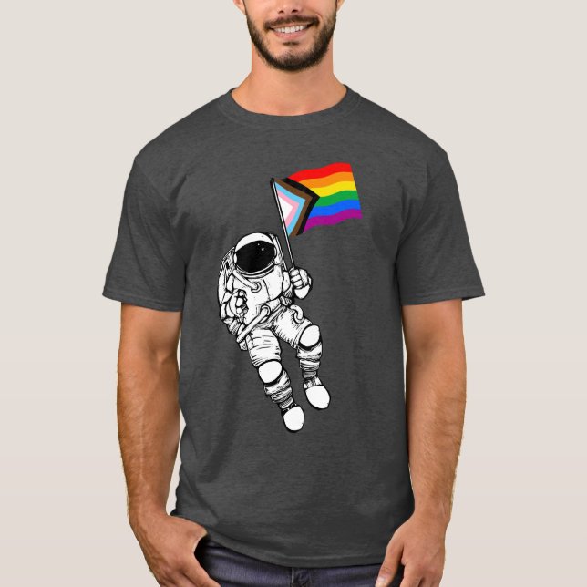 T-shirt de l'astronaute de la fierté du progrès (Devant)