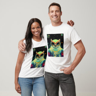 T-shirt de l'astronaute Owl Spaceman Galaxy