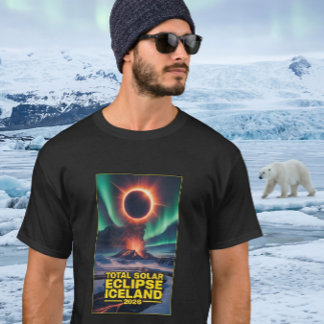 T-shirt de l'éclipse solaire totale en Islande 202