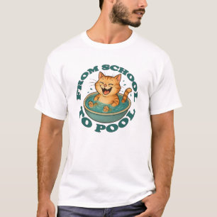 T-shirt De l'école à la piscine