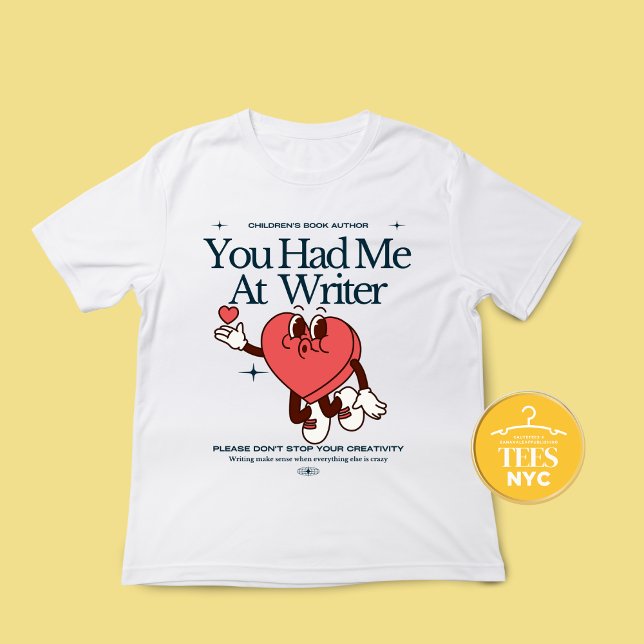 T-shirt de l'écrivain Don Auteur Citation d'amour  (Créateur téléchargé)