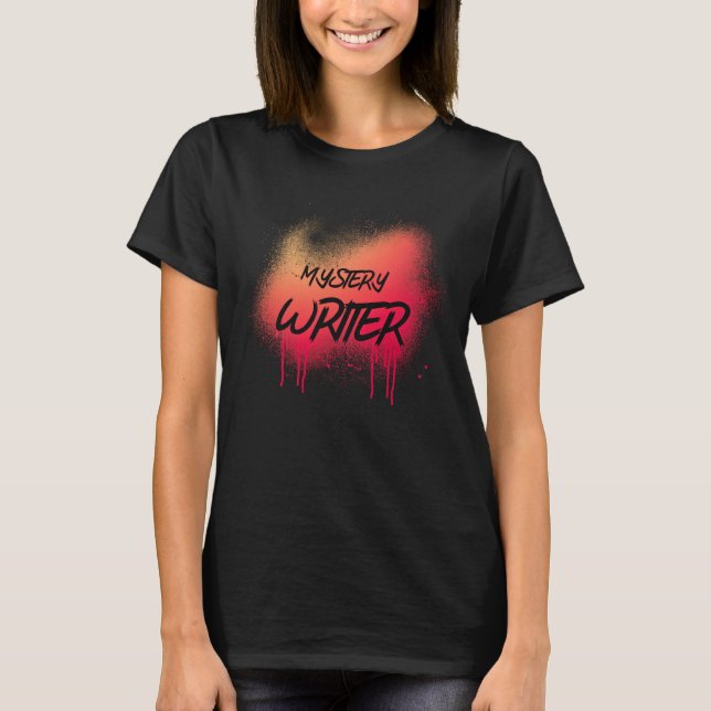 T-shirt de l'écrivain mystère (Devant)