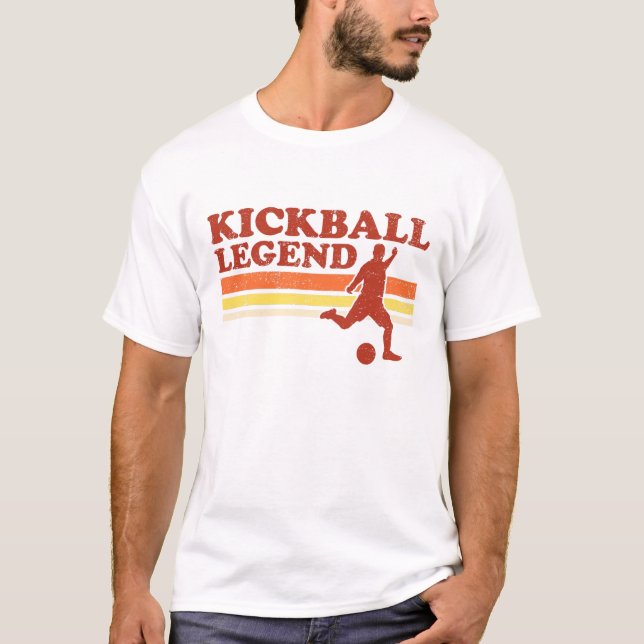 T-shirt de légende de Kickball (Devant)