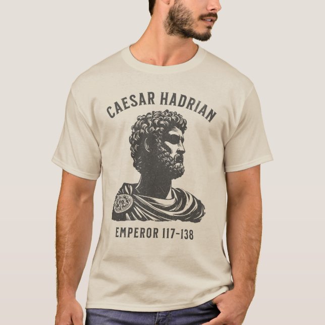 T-shirt de l'empereur romain César Hadrien (Devant)
