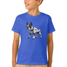 T-shirt de l'enfant Robot de Boston Terrier